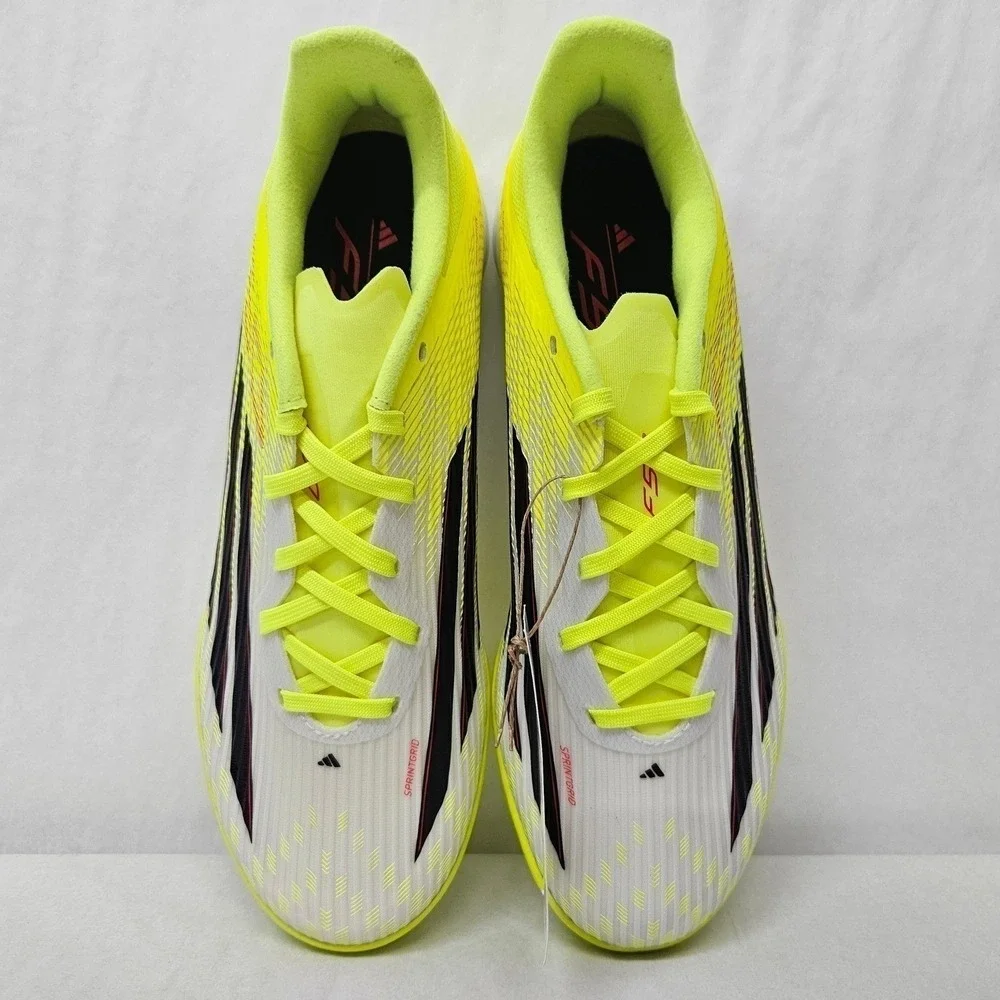 Adidas‎ F50 League TF Turf Soccer Cleats JR8978 Solar Yellow Black Men Size 11.5